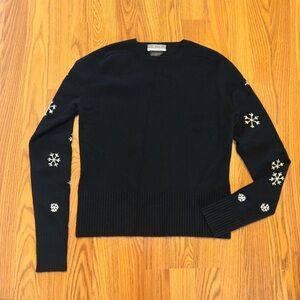Meister Vintage Black Sweater Merino Wool